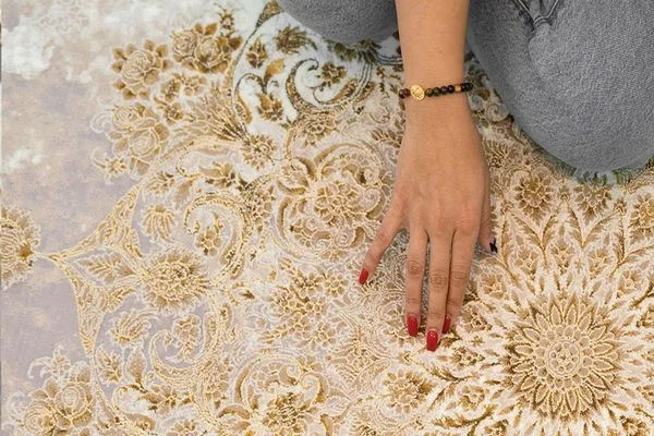 فرش طرح زرین طلاکوب